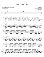 Don't Fake This Chevelle Full Drum Transcription / Drum Sheet Music Jaslow Drum Sheets