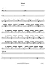 Wait Maroon 5 Full Drum Transcription / Drum Sheet Music COPYDRUM
