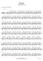 Sweet Cigarettes After Sex Full Drum Transcription / Drum Sheet Music COPYDRUM