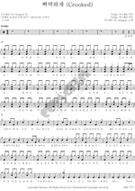 Crooked (삐딱하게 Crooked) G Dragon (지드래곤) Full Drum Transcription / Drum Sheet Music COPYDRUM