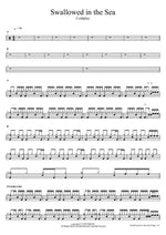 Swallowed in the Sea Coldplay Full Drum Transcription / Drum Sheet Music COPYDRUM