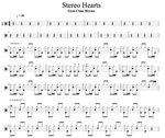 Stereo Hearts (feat. Adam Levine) Gym Class Heroes Full Drum Transcription / Drum Sheet Music Cyril Mayer