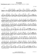 Cocaine (Live in Los Angeles 2001) Eric Clapton Full Drum Transcription / Drum Sheet Music COPYDRUM