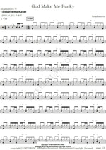 God Make Me Funky Headhunters Full Drum Transcription / Drum Sheet Music COPYDRUM