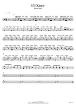 If I Knew Bruno Mars Full Drum Transcription / Drum Sheet Music COPYDRUM