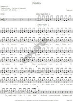 Nemo Nightwish Full Drum Transcription / Drum Sheet Music COPYDRUM