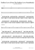 Endless Love (From The Endless Love Soundtrack) Lionel Richie, Diana Ross Full Drum Transcription / Drum Sheet Music COPYDRUM