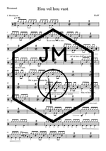 Hou Vol Hou Vast BlØf Full Drum Transcription / Drum Sheet Music JM Sheet Music