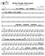 All the People Said Amen Matt Maher Full Drum Transcription / Drum Sheet Music DrumSetSheetMusic.com