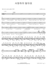 Don’t Love Me (사랑하지 말아요) Kim Kyung Rok (김경록) Full Drum Transcription / Drum Sheet Music COPYDRUM