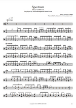 Spectrum Billy Cobham Full Drum Transcription / Drum Sheet Music Realsongbook