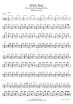 Billie Jean (Drum cover by Jonathan Moffett) Michael Jackson Full Drum Transcription / Drum Sheet Music COPYDRUM