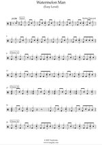 Watermelon Man - Herbie Hancock drum sheet music