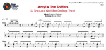 U Should Not Be Doing That Amyl and the Sniffers Full Drum Transcription / Drum Sheet Music Chef Cook