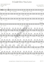 I Could Give You Love Lasse Lindh Full Drum Transcription / Drum Sheet Music COPYDRUM