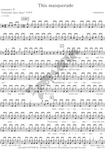 This Masquerade The Carpenters Full Drum Transcription / Drum Sheet Music COPYDRUM