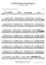 Dominic Miller La Belle Dame Sans Regrets Full Drum Transcription / Drum Sheet Music COPYDRUM