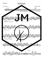 Hallelujah Alexandra Burke Full Drum Transcription / Drum Sheet Music JM Sheet Music