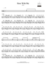 Here With Me d4vd Full Drum Transcription / Drum Sheet Music COPYDRUM