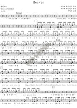 Heaven (헤븐) AILEE (에일리) Full Drum Transcription / Drum Sheet Music COPYDRUM