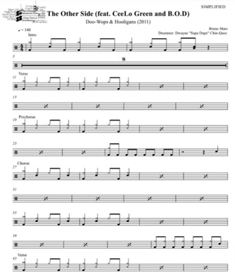 The Other Side (feat. CeeLo Green and B.O.B) - Bruno Mars Simplified