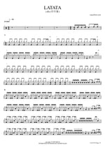 Latata - Gidle (여자아이들) drum sheet music