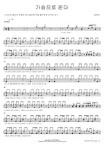 Crying from the Heart (가슴으로 운다) Kim Yeon Ji (김연지) Full Drum Transcription / Drum Sheet Music COPYDRUM