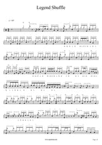 Legend Shuffle (Legend Shuffle) Kim Tae Yeon (김태연) Full Drum Transcription / Drum Sheet Music COPYDRUM