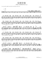 After a Long Time (맥심 시티썸머라이프 C.F) (오랜만에 (맥심 시티썸머라이프 C.F)) Kim Hyun Chul (김현철) Full Drum Transcription / Drum Sheet Music COPYDRUM