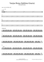 Vasijas Rotas (Sublime Gracia) Hillsong Worship Full Drum Transcription / Drum Sheet Music COPYDRUM