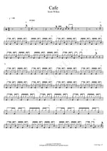 Cafe Scott Wilkie Full Drum Transcription / Drum Sheet Music COPYDRUM
