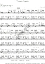 These Chains Toto Full Drum Transcription / Drum Sheet Music COPYDRUM