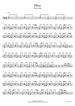 Dive Olivia Dean Full Drum Transcription / Drum Sheet Music COPYDRUM
