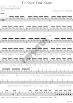 To Know Your Name (Live) Hillsong Worship Full Drum Transcription / Drum Sheet Music COPYDRUM