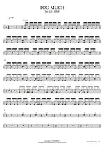 Too Much (with Central Cee & Jung Kook of BTS 정국,방탄소년단) The Kid Laroi Full Drum Transcription / Drum Sheet Music COPYDRUM