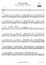 Fly As Me Bruno Mars, Anderson .Paak, Silk Sonic Full Drum Transcription / Drum Sheet Music COPYDRUM