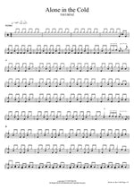 Alone in the Cold TAVI BENZ Full Drum Transcription / Drum Sheet Music COPYDRUM
