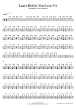 Leave Before You Love Me Marshmello, Jonas Brothers Full Drum Transcription / Drum Sheet Music COPYDRUM