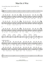 Man on a Wire The Script Full Drum Transcription / Drum Sheet Music COPYDRUM