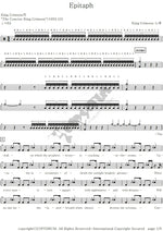 Epitaph King Crimson Full Drum Transcription / Drum Sheet Music COPYDRUM