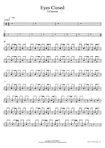 Eyes Closed Ed Sheeran Full Drum Transcription / Drum Sheet Music COPYDRUM
