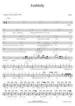Faithfully Journey Full Drum Transcription / Drum Sheet Music COPYDRUM
