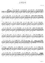 Lift Up Your Heads (고개들어) SaRang Church (사랑의교회) Full Drum Transcription / Drum Sheet Music COPYDRUM