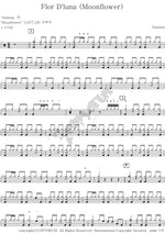 Flor Dluna (Moonflower) Santana Full Drum Transcription / Drum Sheet Music COPYDRUM