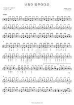 Wind, Please Stop (바람아 멈추어다오) Lee Jiyeon (이지연) Full Drum Transcription / Drum Sheet Music COPYDRUM