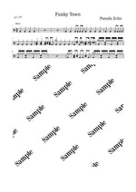 Funky Town Pseudo Echo Full Drum Transcription / Drum Sheet Music KiwiDrums