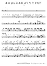 If You Feel Like You’re Alone in This World (혹시 세상에 혼자 남겨진 것 같다면) Woody (우디) Full Drum Transcription / Drum Sheet Music COPYDRUM