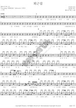 Way Home from Work (퇴근길) M.C the MAX (엠씨더맥스) Full Drum Transcription / Drum Sheet Music COPYDRUM