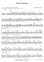 False Pretense The Red Jumpsuit Apparatus Full Drum Transcription / Drum Sheet Music COPYDRUM