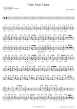 Rain and Tears Demis Roussos Full Drum Transcription / Drum Sheet Music COPYDRUM